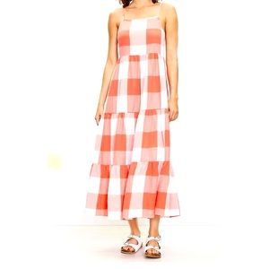 Lou & Grey M maxi dress adjustable straps - pockets!